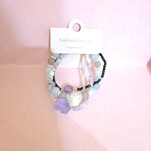 Fashion Jewelry Pastel Beaded Bracelet Set